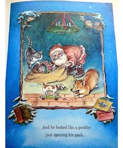 Tasha Tudor Night Before Christmas by Clement Clarke Moore Cogi Kitten Animals Meet Santa 