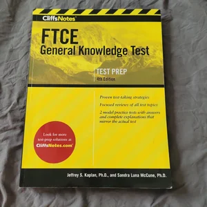 CliffsNotes FTCE General Knowledge Test 4th Edition