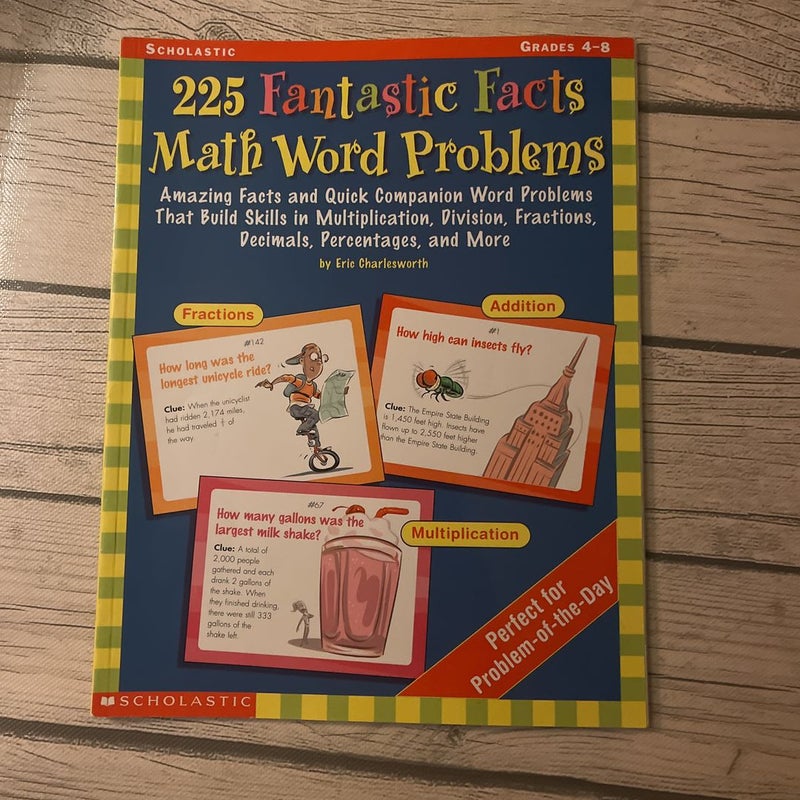 225 fantastic, fax math word problems