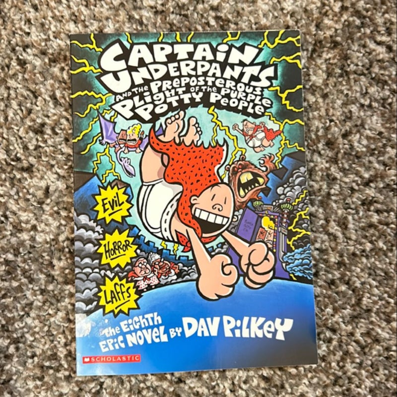 Captain Underpants 1,3,5,7,and 8