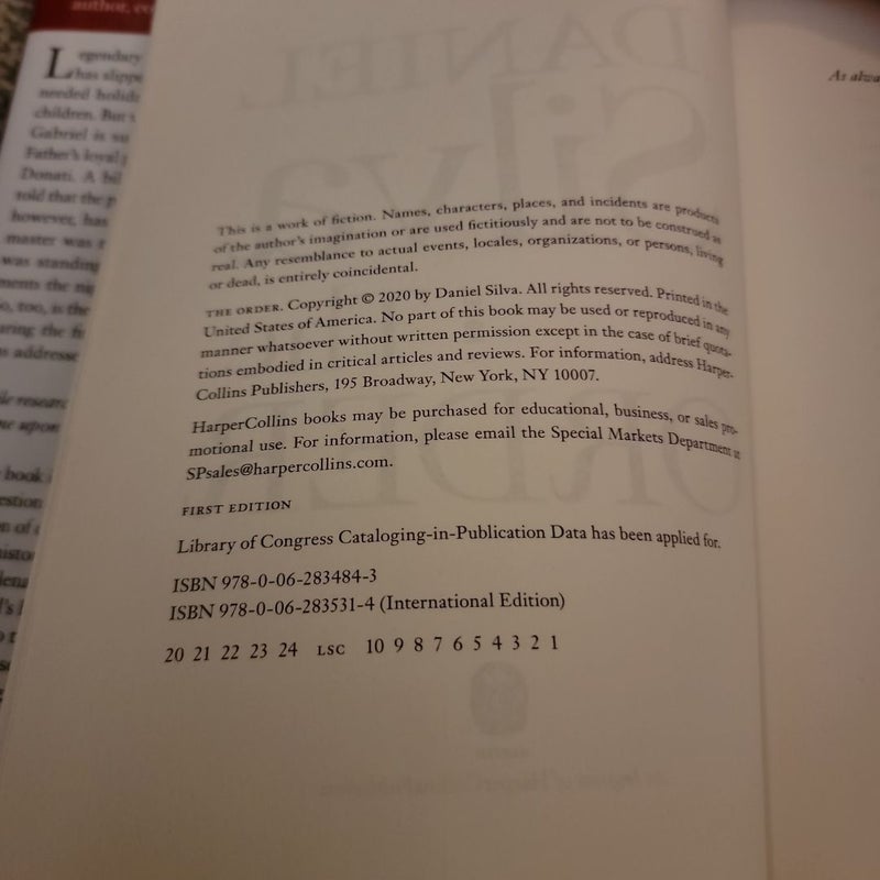 The Order (First Edition)