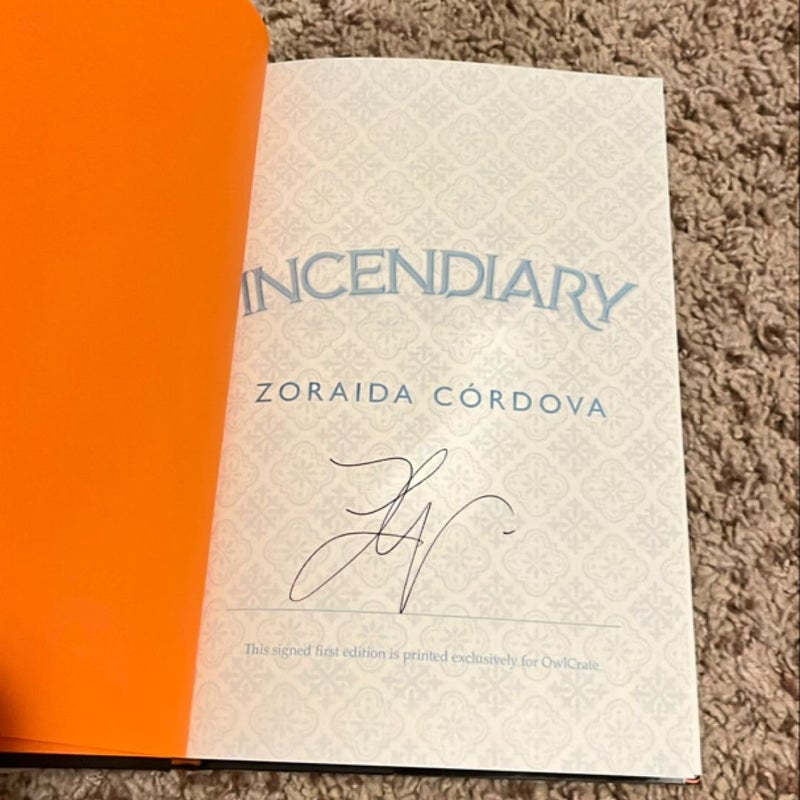 Incendiary (SIGNED Owlcrate edition with author letter)