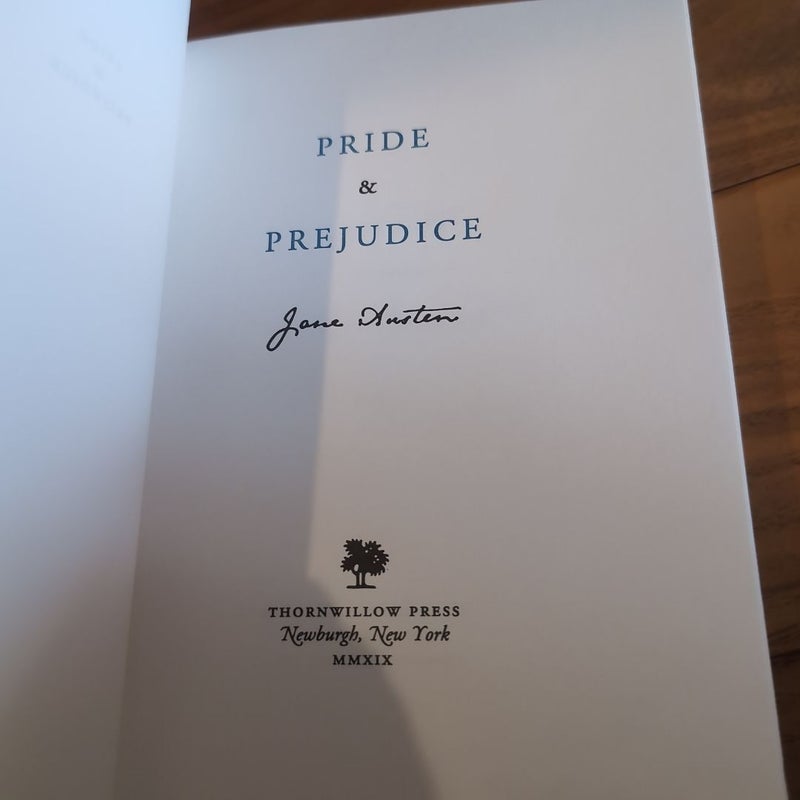 Pride and Prejudice - thornwillow edition