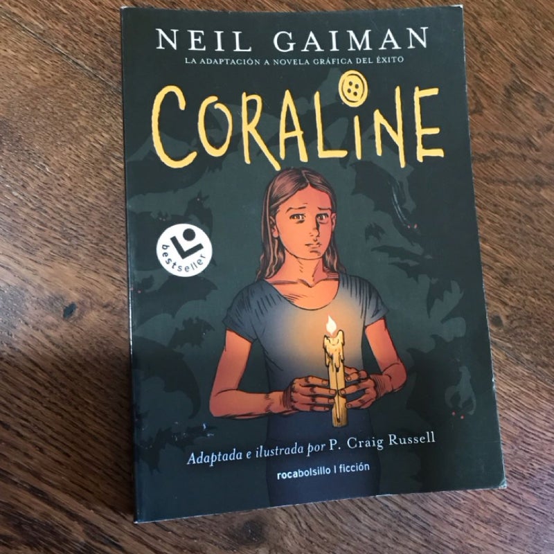 Coralline ~ Spanish Illustrated Novella Graphic Novel 2015 Edition YA Horror Fantasy Fiction *HTF*