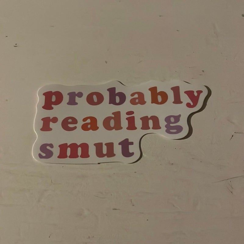 Smut bookish sticker 