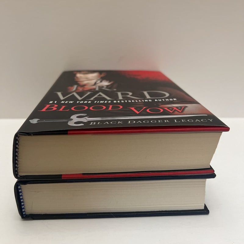 Black Dagger Legacy Series Blood Vow & Blood Fury (2 Book) BundleFIRST EDITION by J.R. Ward