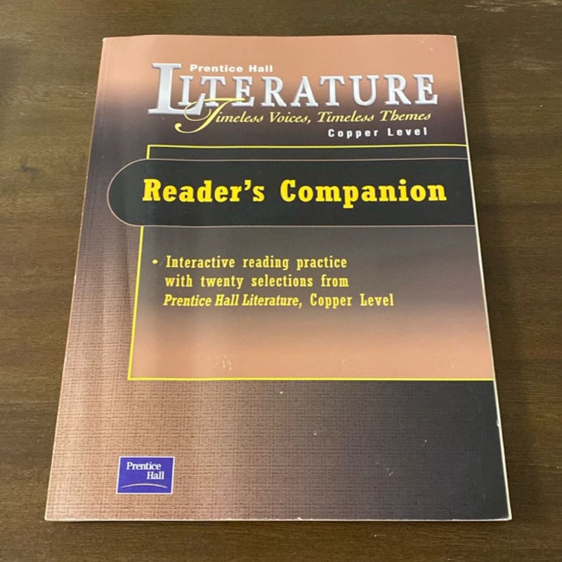 Prentice Hall Literature:timeless Voices Timless Themes 5 Edition the Reader's Companion 200c