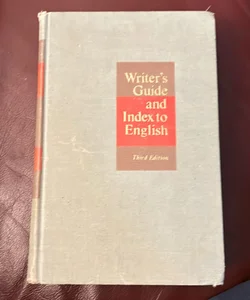 Writer’s Guide and Index to English