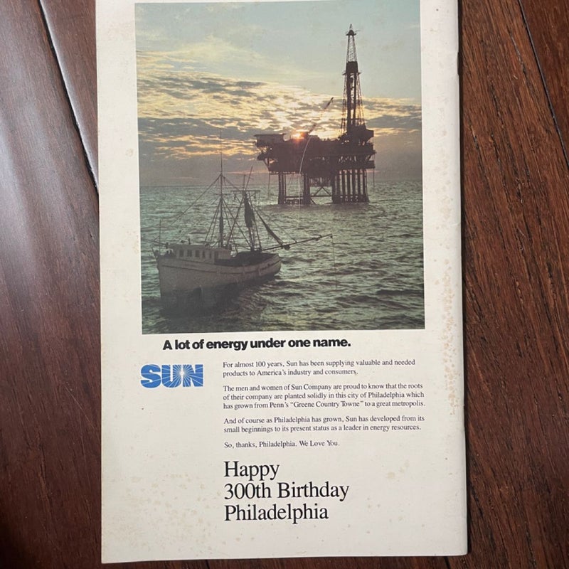 Vintage 1982 Philadelphia Tall Ships Long Book