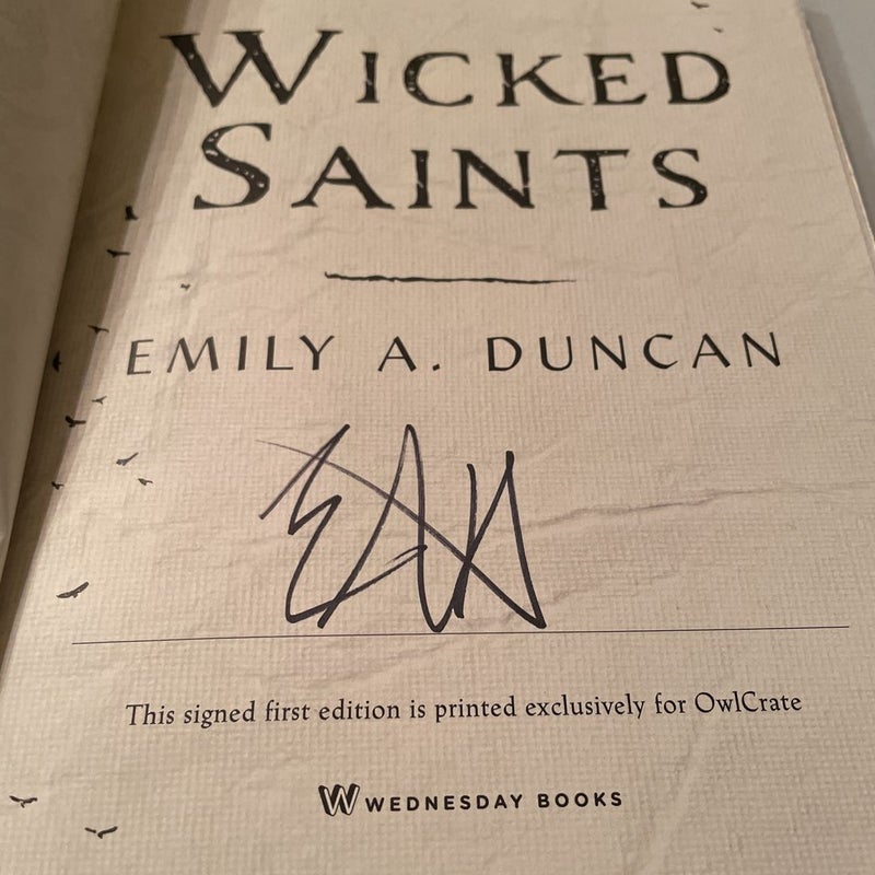 Wicked Saints - Owlcrate/Signed