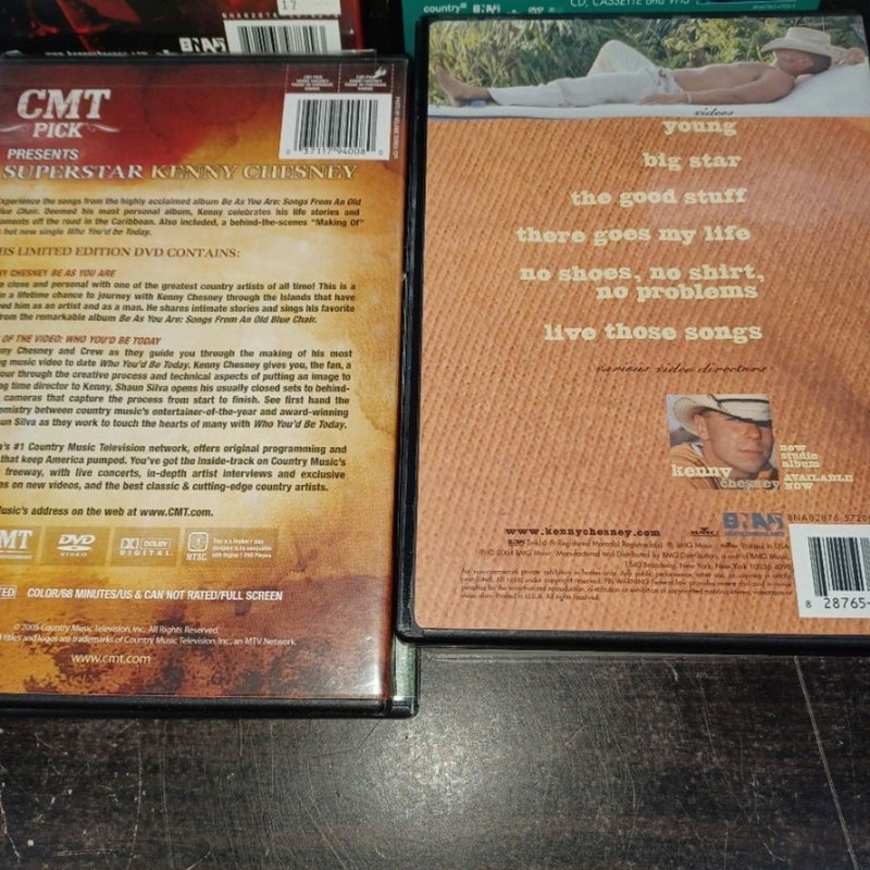 Kenny Chesney DVD's