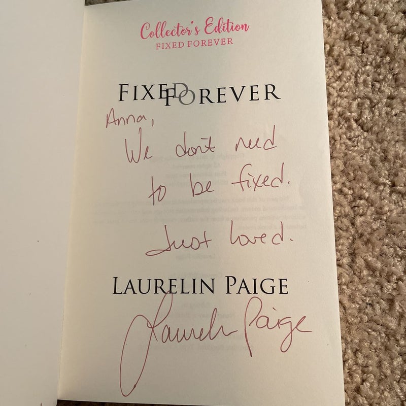 Fixed Forever (signed by the author)