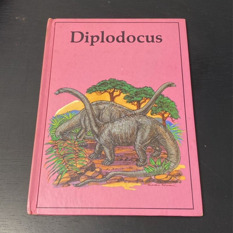 Vintage Rourke Dinosaur Library Books Orange Pink Lavender Decorative Bookshelf