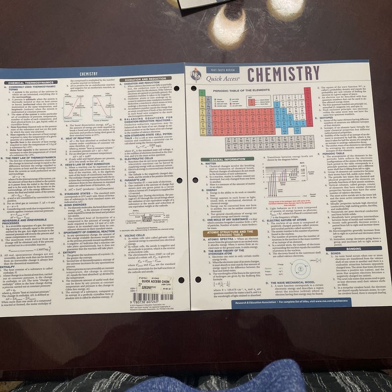Chemistry & Physics Reference Guides