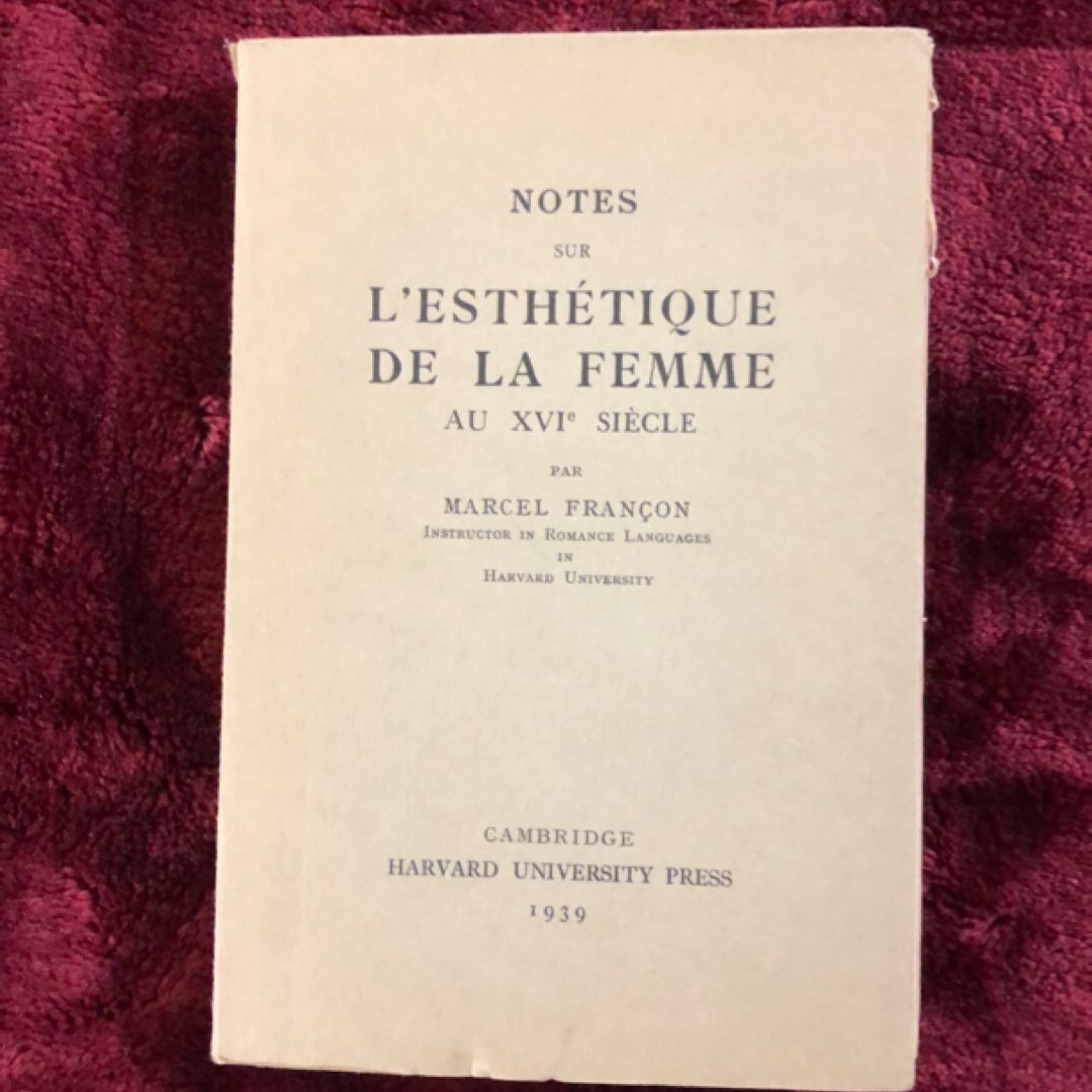Notes sur l'esthétique de la femme au XVI ̊siècle