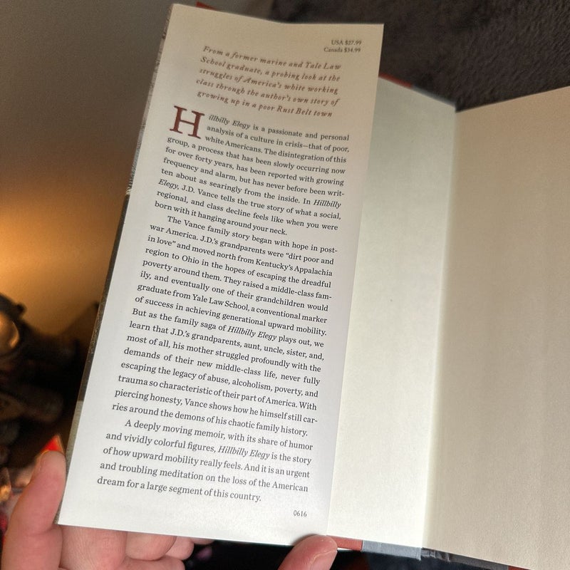 (First Edition) Hillbilly Elegy