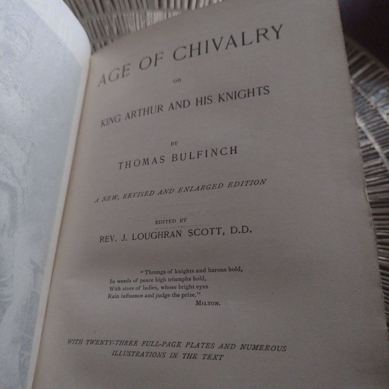 BULLFINCHS AGE OF CHIVALRY  KING ARTHUR AND HIS KNIGHTS 1900 