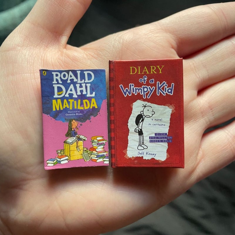 Mini Brands Books *READ DESCRIPTION* by Jeff Kinney, Roald Dahl, James  Howe, Adam Christopher, Hardcover