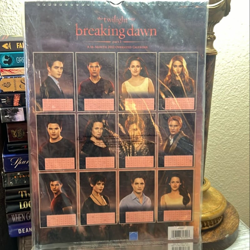 The Twilight Saga Breaking Dawn 2012 16 month calendar (sealed)