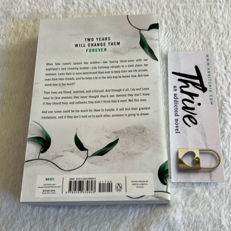 Thrive - SIGNED + bookmark 
