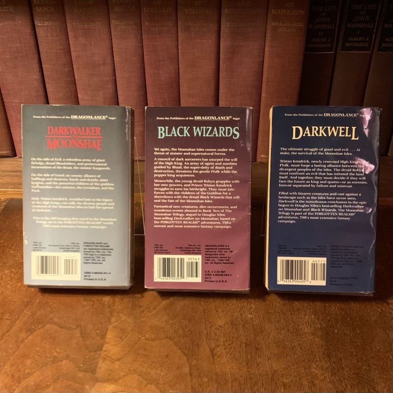 Moonshae Trilogy, Forgotten Realms Box Set: Darkwalker on Moonshae, Black Wizards, Darkwell