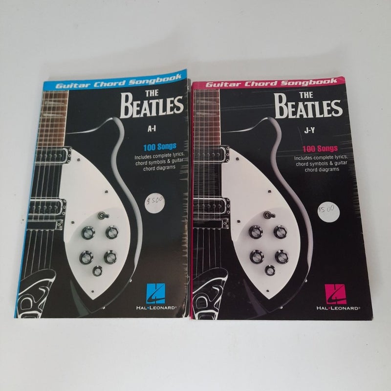 The Beatles Guitar Chord Songbooks A-I & J-Y —PaperbackS