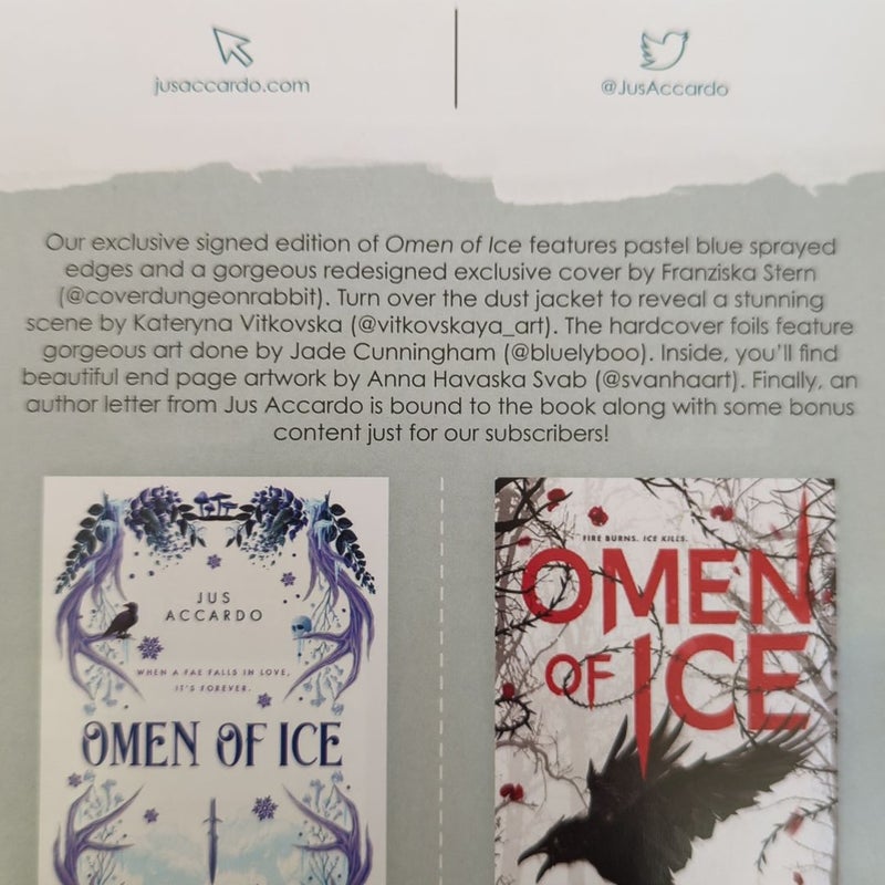 Omen of Ice - Owlcrate - Signed