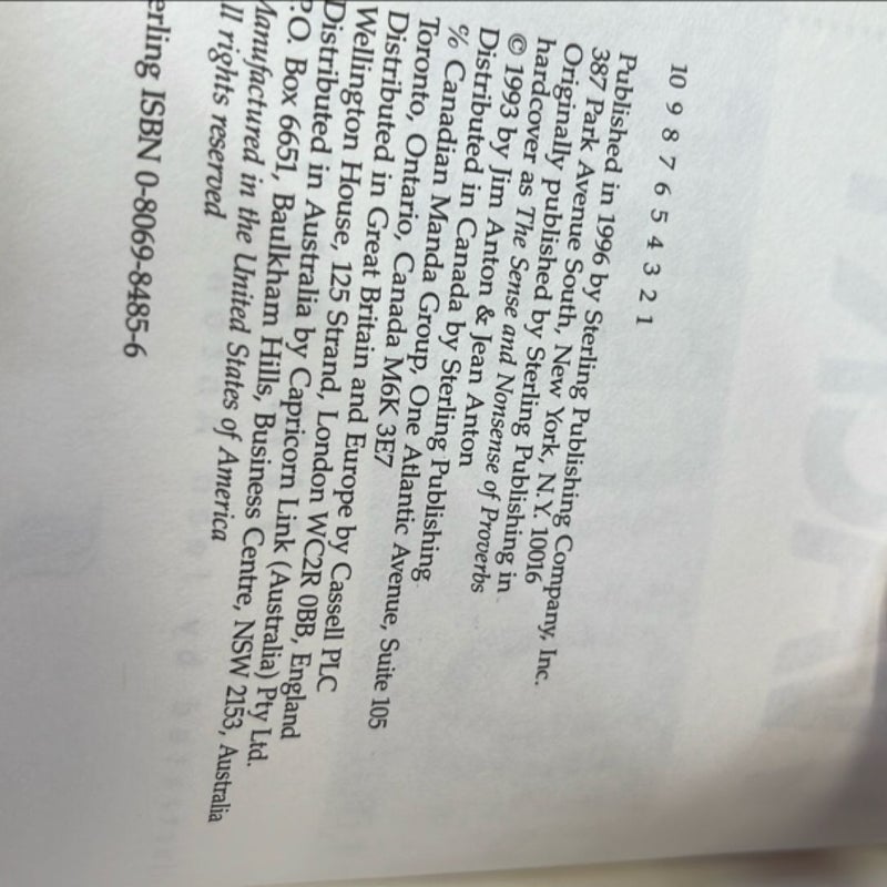 Wise and Wacky Proverbs
