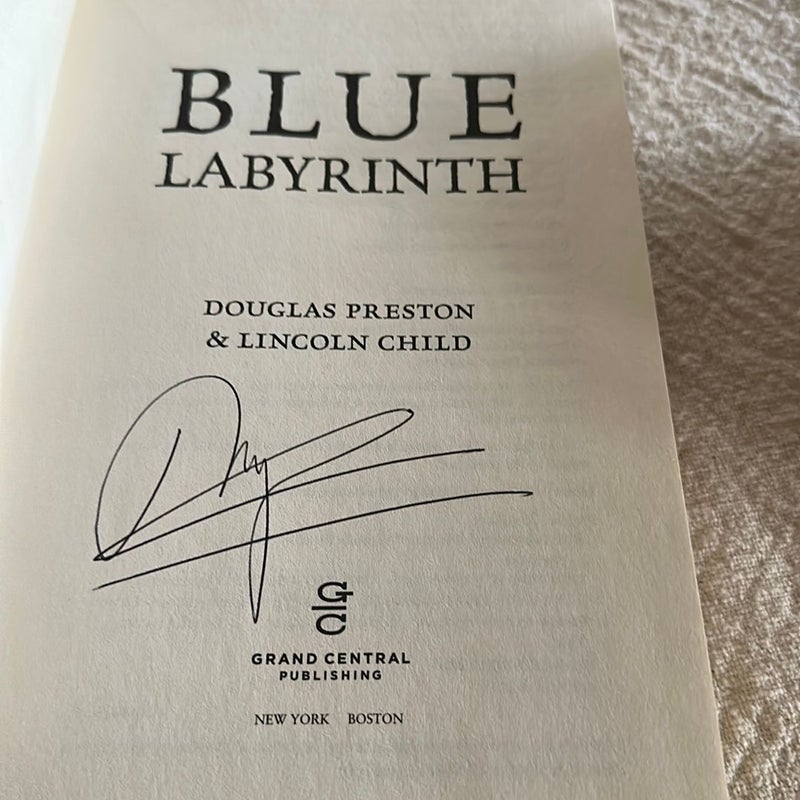 Blue Labyrinth signed