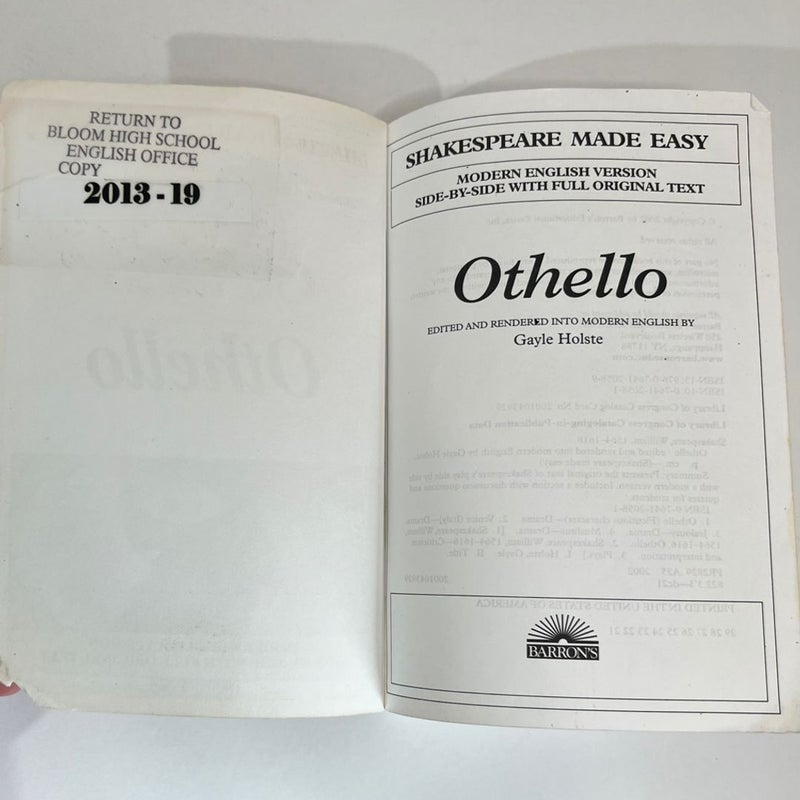 Othello (Shakespeare Made Easy)