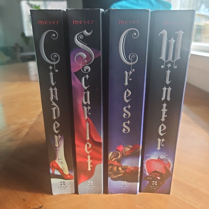 The Lunar Chronicles bundle Cinder, Scarlet, Cress, Winter 