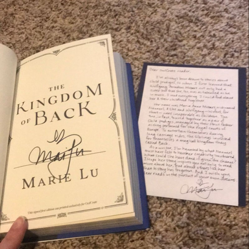 The Kingdom of Back (signed Owlcrate edition)