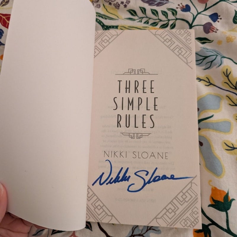 Three Simple Rules (Signed!)