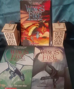 Wings of Fire Graphic Novel lot 1,2,6 Dragonet Prophecy, Lost Heir, Moon Rising,  Winter Turning