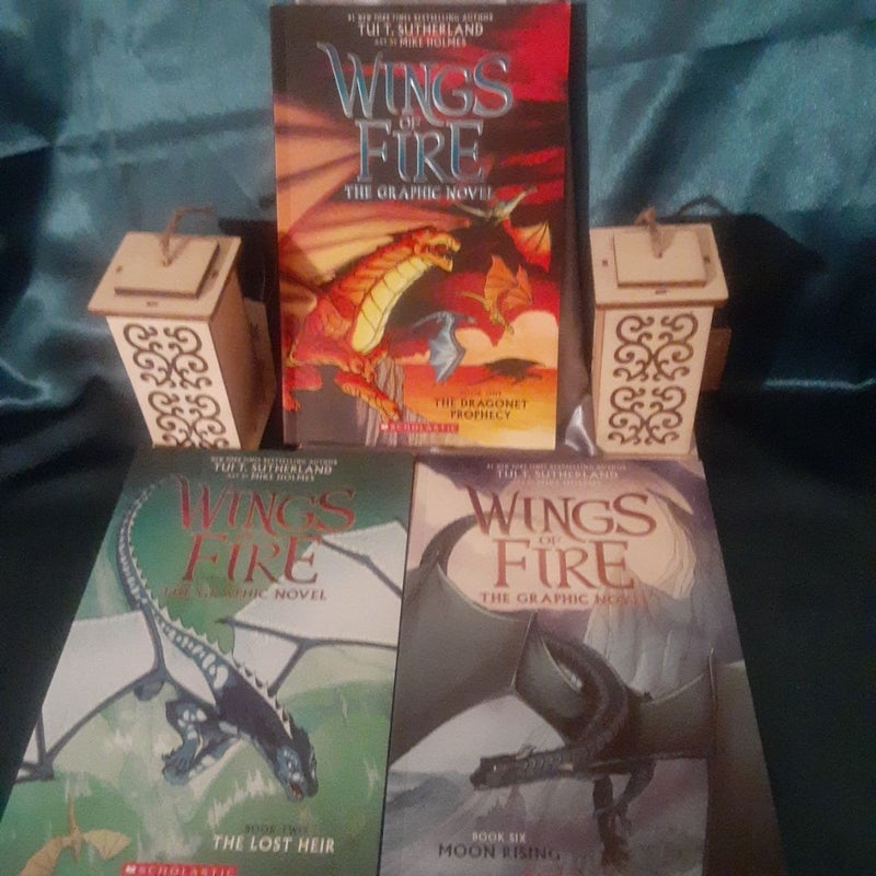 Wings of Fire Graphic Novel lot 1,2,6 Dragonet Prophecy, Lost Heir, Moon Rising,  Winter Turning