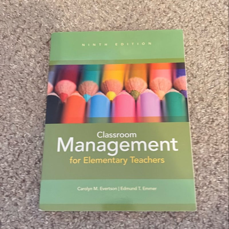 Classroom Management for Elementary Teachers