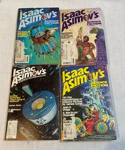 Four (4) Isaac Asimov’s Science Fiction Magazines 