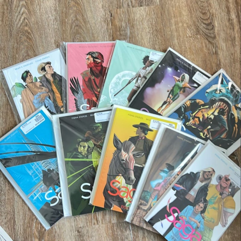 Saga volumes 1-10 (entire set)