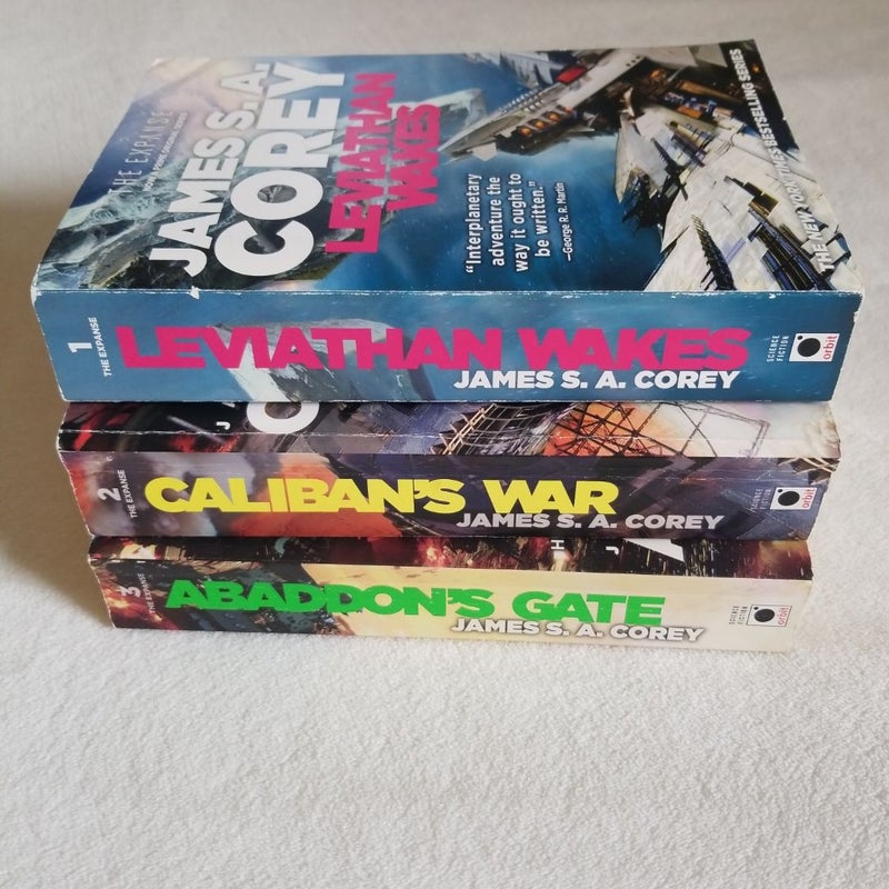 The Expanse 1-3 Leviathan Wakes, Caliban's War, Abaddon's Gate