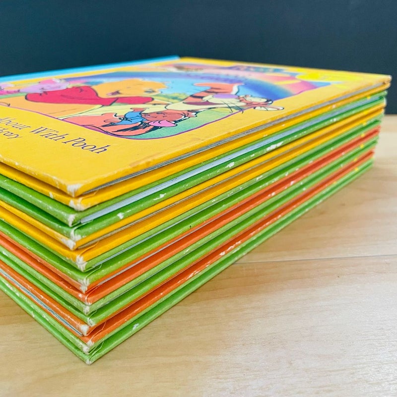 Disney’s Out & About Wolith Pooh, A Grow & Learn Library Bundle-Lot of 8; Volumes 1,2,4,5,6,8,9,11