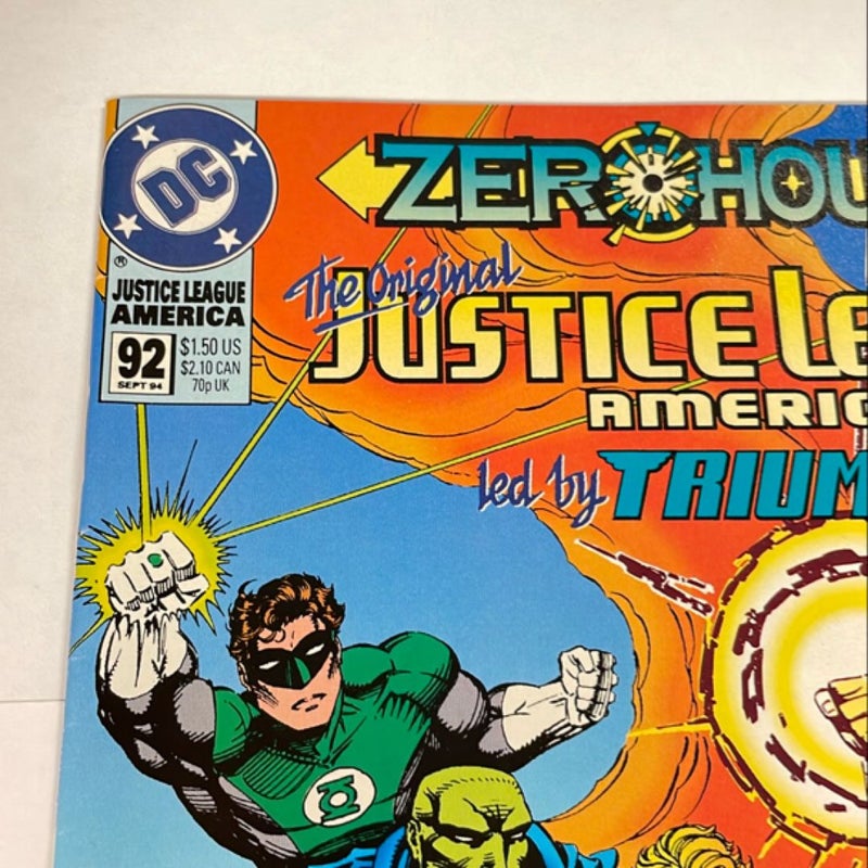 DC  #92 Justice League America Return of the Hero!