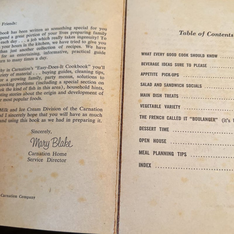 Carnation’s Easy-Does-It Cookbook