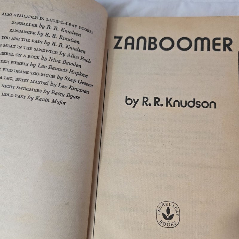 Zanboomer by RR Knudson paperback vintage 1978