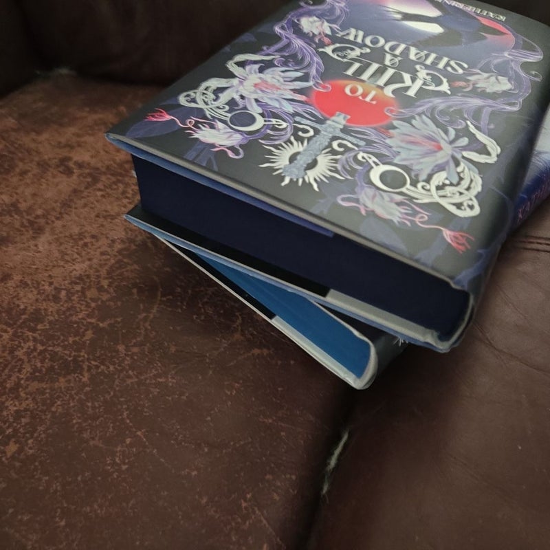 Owlcrate signed to kill a shadow first edition to shatter the night