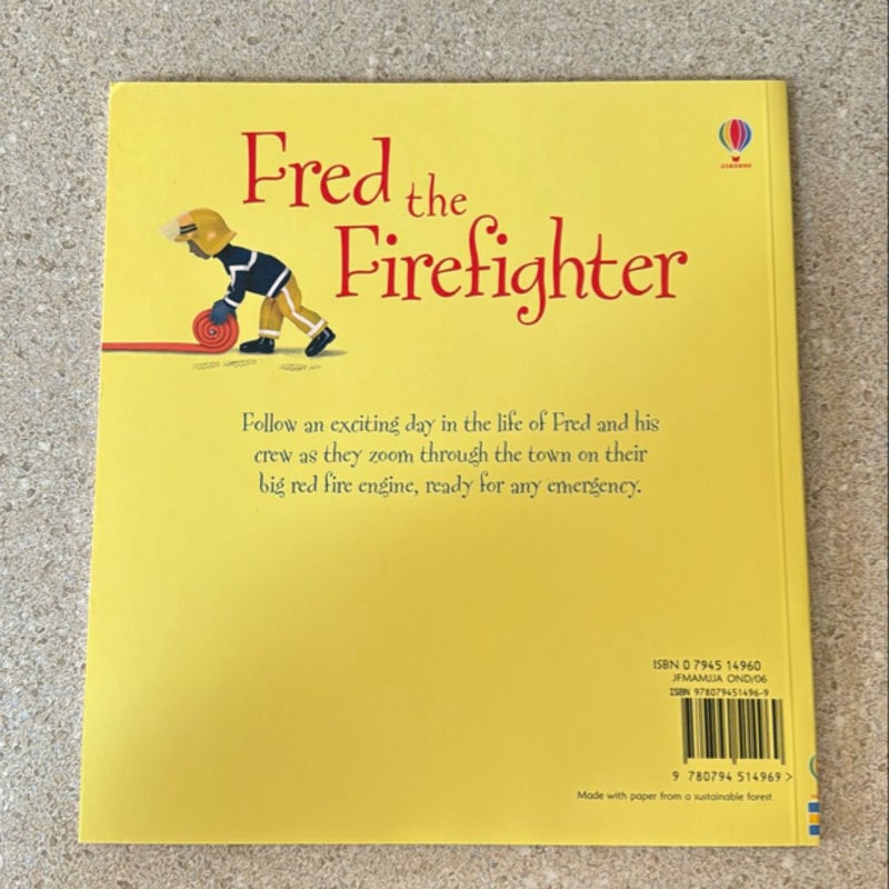 Usborne Book Lot “Jobs People Do” - Fred the Firefighter, Sam the Chef, Vicky the Vet & Daisy the Doctor