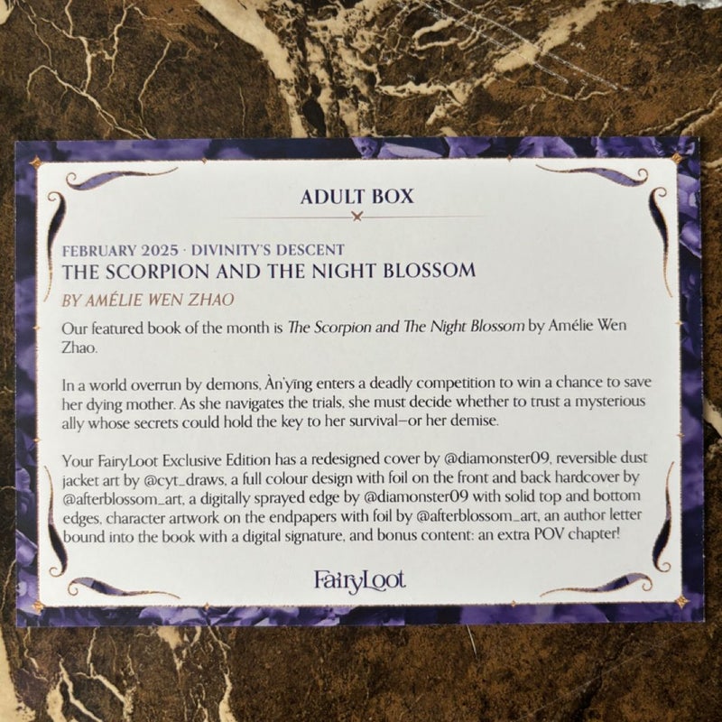 FAIRYLOOT Exclusive The Scorpion and the Night Blossom