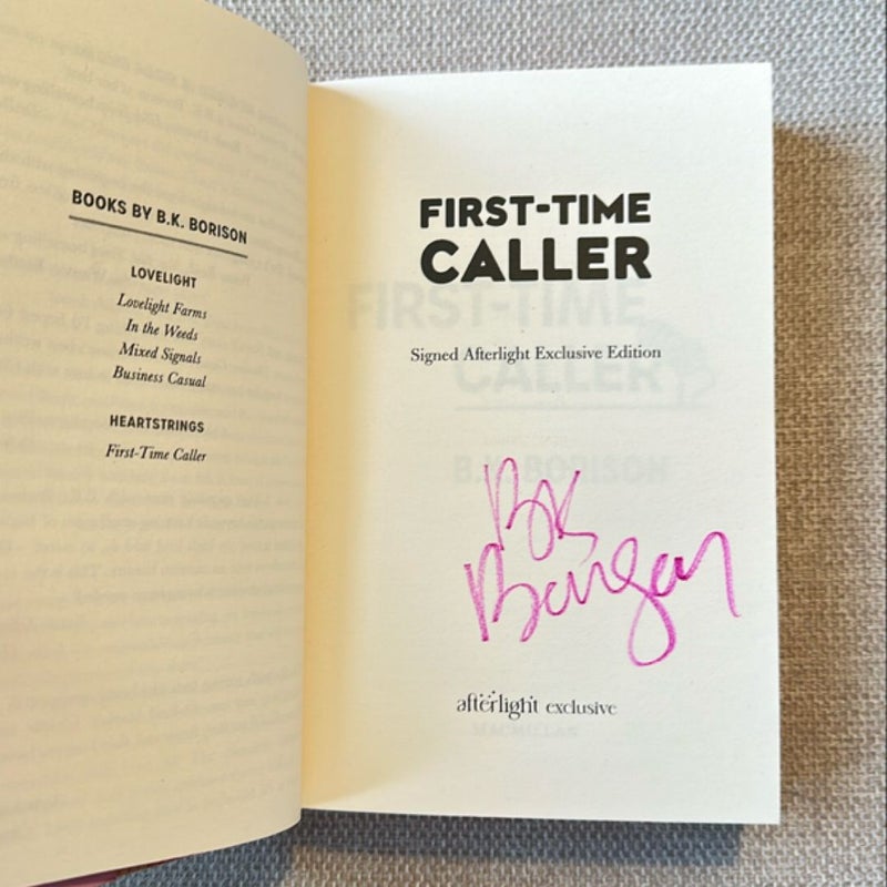 First-Time Caller (SIGNED Afterlight Edition)