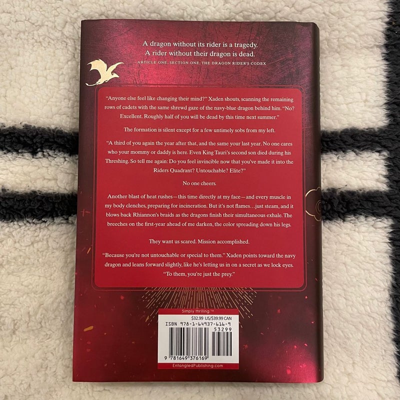 Fourth Wing Holiday Edition Signed