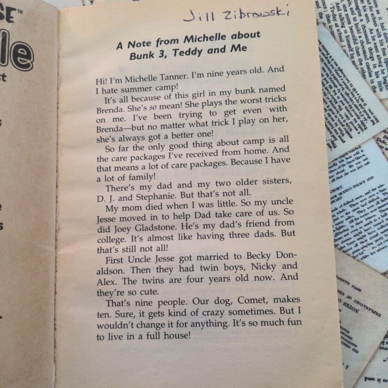 Full House Michelle: Bunk 3, Teddy and Me