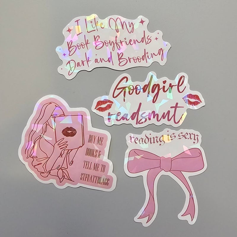 Pink Holographic Sticker Bundle